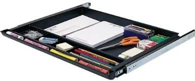 NYCCO Pencil Drawer Underdesk Drawer 23 Inch Wide - Ball-Bearing Slides - Black