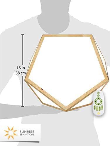 DayBright Light Therapy Lamp Full Spectrum, 10,000 LUX, UV-Free, Full Size, Adjustable Light, Happy Light, Sun Lamp, Sunlight Lamp for Daylight Feelings - Crafted from Solid Wood