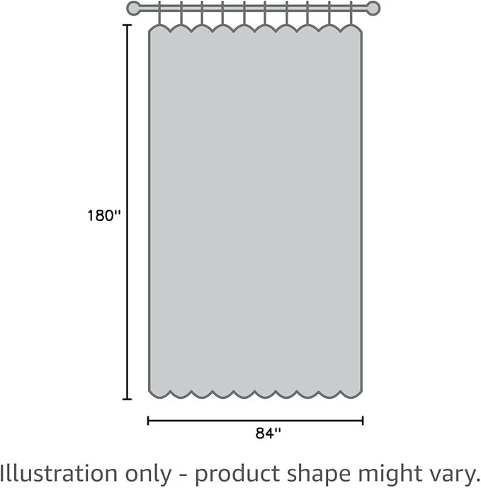 NICETOWN Room Dividers Curtains Screens Partitions, Premium Heavyweight Laundry Room Divider for Office, Vintage and Sliding Room, Including 16 Ring Top (1 Panel, 15ft Wide x 7ft Long, Silver Gray)