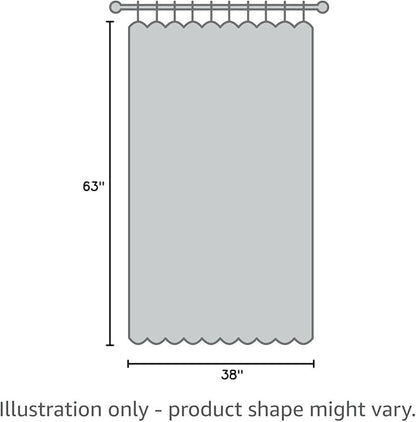 BGment White Blackout Curtains for Bedroom 63 Inch Length 2 Panels Set, 100% Room Darkening Thermal Insulated Soundproof Window Curtains with Rod Pocket, Each Panel 38 Inch Wide, Pure White