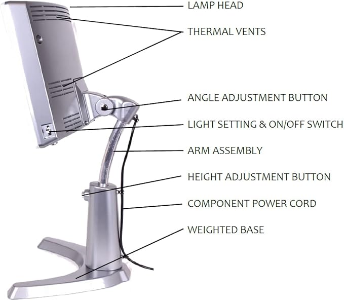 Carex Day-Light Classic Plus Bright Light Therapy Lamp - 10,000 LUX Light Therapy Lamp At 12 Inches, Sunlight Lamp, Daylight Lamp, Therapy Light For Low Energy Levels