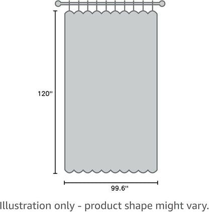 NICETOWN Room Separating Divider, Greyish Green Room Divider Curtain Screen Partition, Function Thermal Blackout Patio Door Curtain, Sliding Door Insulated Curtain for Patio, 8.3ft Wide x 10ft Long