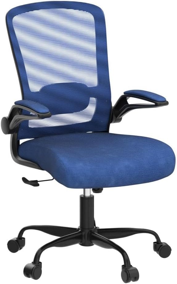 Office Chair, Ergonomic Desk Chair with Adjustable Lumbar Support, High Back Mesh Computer Chair with Flip-up Armrests-BIFMA Passed Task Chairs, Executive Chair for Home Office