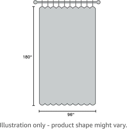 NICETOWN Room Dividers Curtain Screens Partitions, Premium Heavyweight Laundry Room Divider for Office, Vintage and Sliding Room, Including 16 Silver Ring Top (Sea Teal, 1 Panel, W15'xL8')