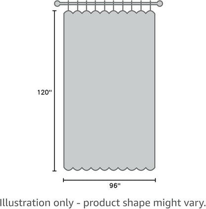 NICETOWN Lower Noise Room Dividers Curtains Screens Partitions, Room Divider for Bookcase, Heavy - Duty Privacy Curtains (One Piece, 10ft Width x 8ft Length, White)