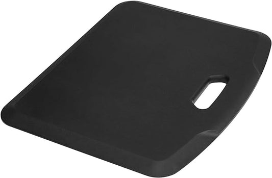 Mount-It! Anti Fatigue Floor Mat | Standing Comfort Mat for Standing Desk, Home, Office, Kitchen, Garage | Anti-Slip Washable Surface| 18"x22" | Rubberized Gel Foam Black