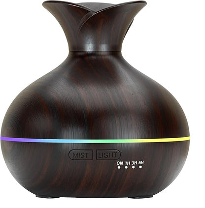 300ML Essential Oil Diffusers for Home, Portable Small Aromatherapy Diffuser, Ultrasonic Diffusers for Essential Oils, Auto Shut-Off 4 Timers 15 LED Colors for Office Home