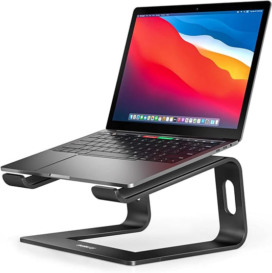 Nulaxy Laptop Stand, Ergonomic Aluminum Laptop Computer Stand, Detachable Laptop Riser Notebook Holder Stand Compatible with MacBook Air Pro, Dell XPS, HP, Lenovo More 10-15.6” Laptops