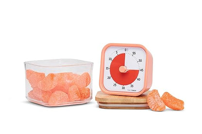 TIME TIMER Home MOD - 60 Minute Kids Visual Timer Home Edition - For Homeschool Supplies Study Tool, Timer for Kids Desk, Office Desk and Meetings with Silent Operation (Dreamsicle Orange)