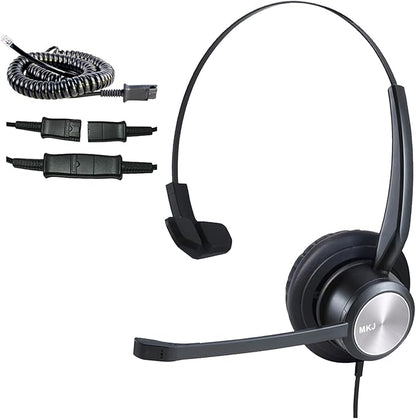 MKJ Cisco Phone Headset Corded RJ9 Telephone Headset with Noise Cancelling Microphone for Cisco CP-7821 7841 7942G 7931G 7940 7941G 7945G 7960 7961G 7962G 7965G 7975G 8811 8841 8861 9951 9971