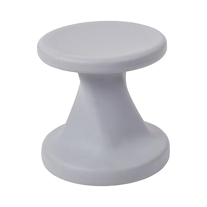 ECR4Kids Twist Wobble Stool, 14in Seat Height, Active Seating, Light Grey