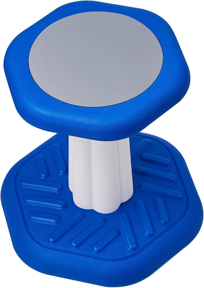 VEVOR Kids Wobble Chair, Active Chair with Sponge Cushion, Wobble Stool Improves Focus, Posture and Calm Children, Ideal for Schools and Preschools, Age 3-7, Blue