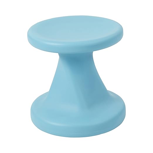 ECR4Kids Twist Wobble Stool, 14in Seat Height, Active Seating, Cyan