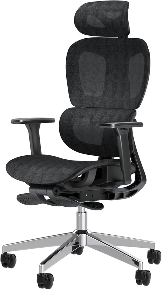 Ergonomic Mesh Office Chair with 3D Adjustable Armrest,High Back Desk Computer Chair Ergo3d Ergonomic Office Chair with Wheels for Home & Office Black