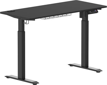 SHW Memory Preset Electric Height Adjustable Standing Desk, 48 x 24 Inches, Black