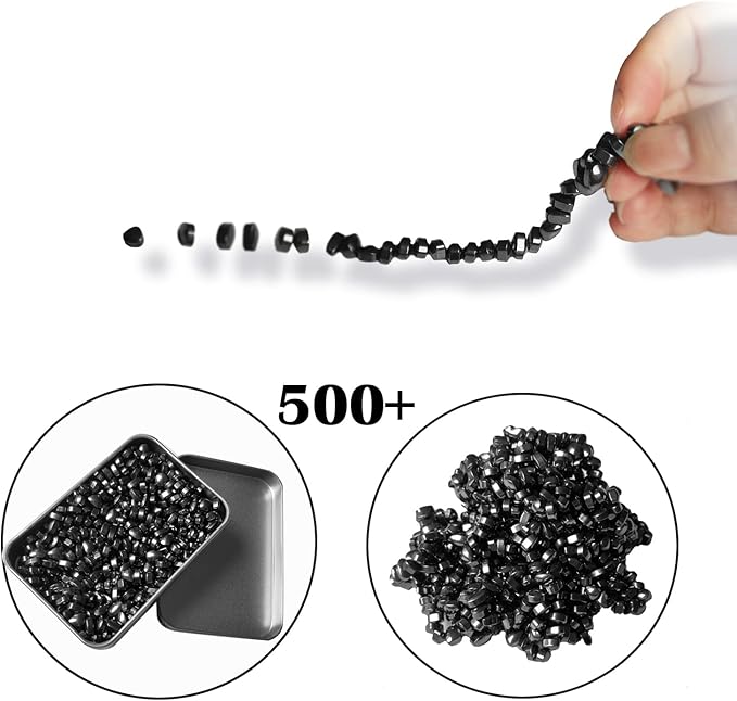 Mini Magnetic Balls, Over 550 Ferrite Mini Magnet Stones, Adult Fidgets Magnetic Balls Toys for Anxiety and Stress, Desk Magnet Balls Toys in Office, Metal Fidget Magnets Putty Gift for Adults