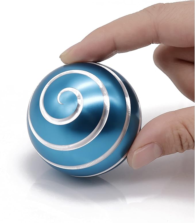 Desk-Fidget-Kinetic-Toys Cool-Gadgets: Cool-Stuff Thing Game Toy for Adult Teen Children Kid, Optical-Illusion Stress Relief Gifts for Man Women Home Office School Christmas Spinning Up 300 Seconds