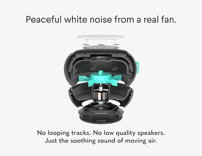 SNOOZ Smart White Noise Sound Machine - Real Fan Inside for Non-Looping White Noise, Sleep Aid for Adults, Travel, Sleeping, Bedroom, Portable, Baby Registry Essential - Cloud