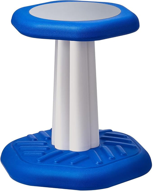 VEVOR Kids Wobble Chair, Active Chair with Sponge Cushion, Wobble Stool Improves Focus, Posture and Calm Children, Ideal for Schools and Preschools, Age 3-7, Blue