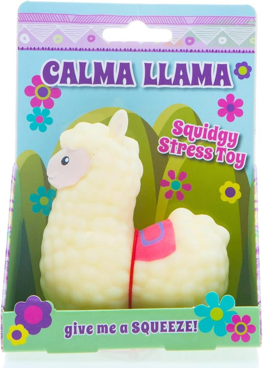 Boxer Gifts Calma Llama Stress Relief Toy | Unique Stress Balls for Adults & Teenagers - Animal Squishy Fidget Toys for Anxiety - Cool Desk Accessories | Cute Stocking Stuffer Llama Gifts