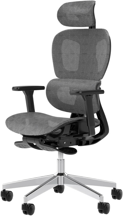 Ergonomic Mesh Office Chair with 3D Adjustable Armrest,High Back Desk Computer Chair Ergo3d Ergonomic Office Chair with Wheels for Home & Office Darkgrey