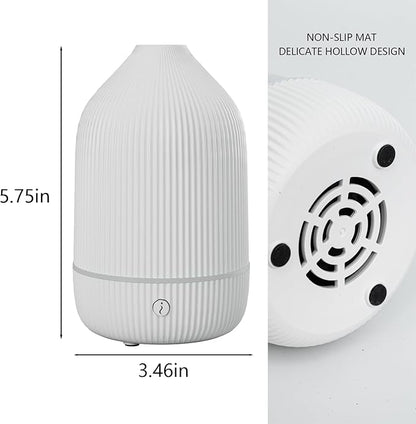 SOICARE Small Essential Oil Diffuser, 100ML Mini Aromatherapy Diffuser with USB Cable & Adapter, 7 Color Changing USB Powered Aroma Scent Diffuser for Home/Room/Office/Travel/Gift