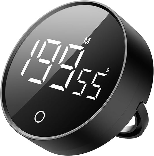 EooCoo Kitchen Timer with Large Bright Display, 199 Minute Countdown Countup Digital Timer Strong Magnetic Back, Easy Operation - Perfect for Cooking, Classroom, and Workout