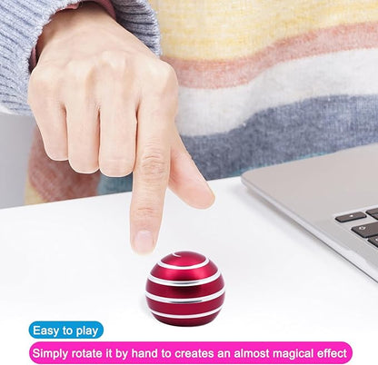 Desk-Fidget-Kinetic-Toys Cool-Gadgets: Cool-Stuff Thing Game Toy for Adult Teen Children Kid, Optical-Illusion Stress Relief Gifts for Man Women Home Office School Christmas Spinning Up 180 Seconds