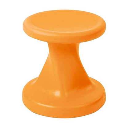 ECR4Kids Twist Wobble Stool, 14in Seat Height, Active Seating, Orange