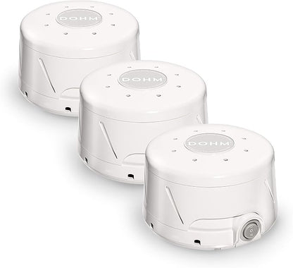 Yogasleep Dohm Classic (3 Pack) The Original White Noise Sound Machine, Soothing Natural Sounds from a Real Fan, Sleep Therapy for Adults & Baby, Noise Cancelling for Office Privacy & Meditation