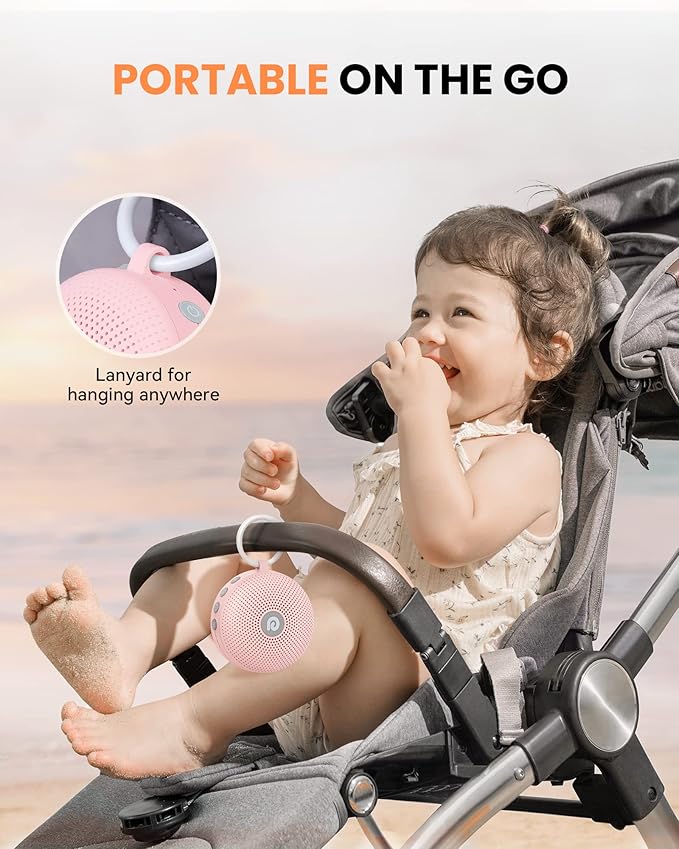 Dreamegg Sound Machine - Portable Sound Machine for Baby Adult, Features Powerful Battery, 21 Soothing Sound, Noise Canceling for Office & Sleeping, Sound Therapy for Home, Travel, Gift