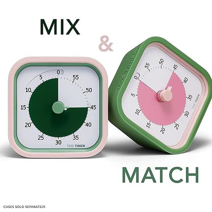 TIME TIMER Home MOD - 60 Minute Kids Visual Timer Home Edition - for Homeschool Supplies Study Tool, Timer for Kids Desk, Office Desk and Meetings with Silent Operation (Fern Green)