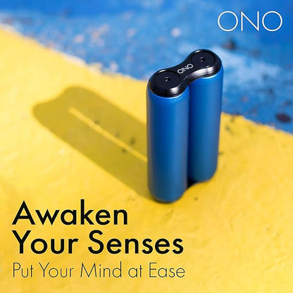 ONO Roller - Handheld Fidget Toy for Adults | Help Relieve Stress, Anxiety, Tension | Promotes Focus, Clarity | Compact, Portable Design (Full Size/Aluminum, Sapphire)