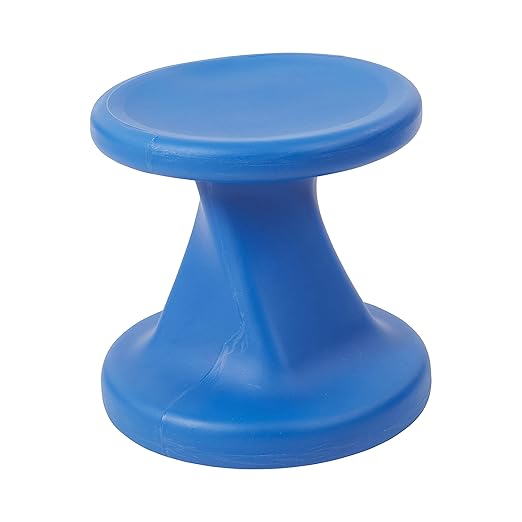 ECR4Kids Twist Wobble Stool, 14in Seat Height, Active Seating, Blue