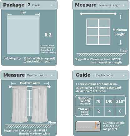 BGment Blackout Curtains for Bedroom 63 Inch Length, Thermal Insulated Full Room Darkening Noise Cancelling Window Curtains Drapes with Rod Pocket, 2 Panels, Each Panel 52 Inch Wide, Grass Green