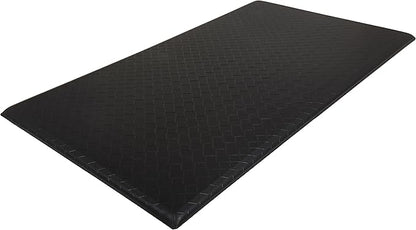 Amazon Basics Rectangular Non-slip Anti-Fatigue Standing Comfort Mat for Home and Office, 5 Pack, 20 x 36 Inch, Black