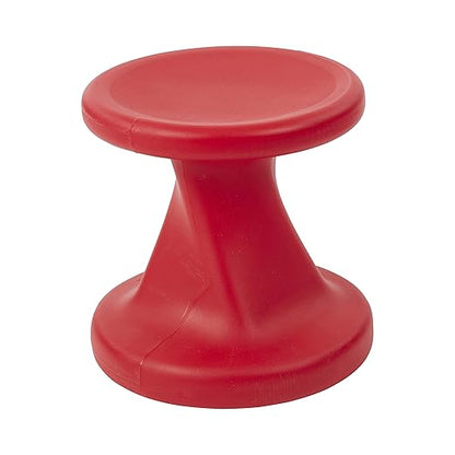 ECR4Kids Twist Wobble Stool, 14in Seat Height, Active Seating, Red