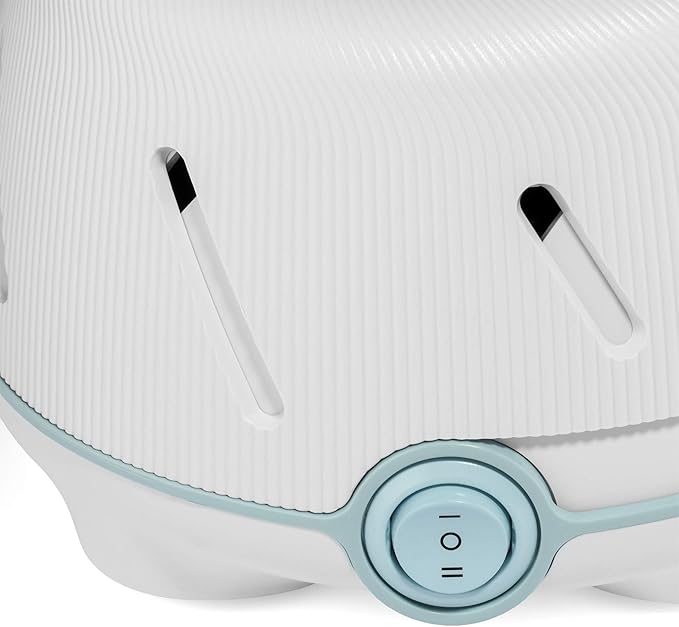 Yogasleep Dohm (White/Blue) | The Original White Noise Machine | Soothing Natural Sound from a Real Fan | Noise Cancelling | Sleep Therapy, Office Privacy, Travel | For Adults & Baby | 101 Night Trial