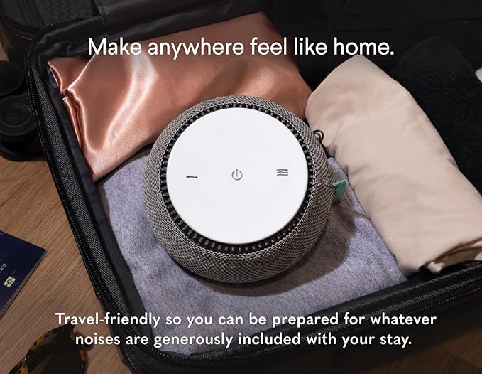 SNOOZ Smart White Noise Sound Machine - Real Fan Inside for Non-Looping White Noise, Sleep Aid for Adults, Travel, Sleeping, Bedroom, Portable, Baby Registry Essential - Cloud