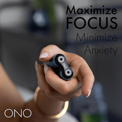 ONO Roller - Handheld Fidget Toy for Adults | Help Relieve Stress, Anxiety, Tension | Promotes Focus, Clarity | Compact, Portable Design (Junior Size/Aluminum, Teal)