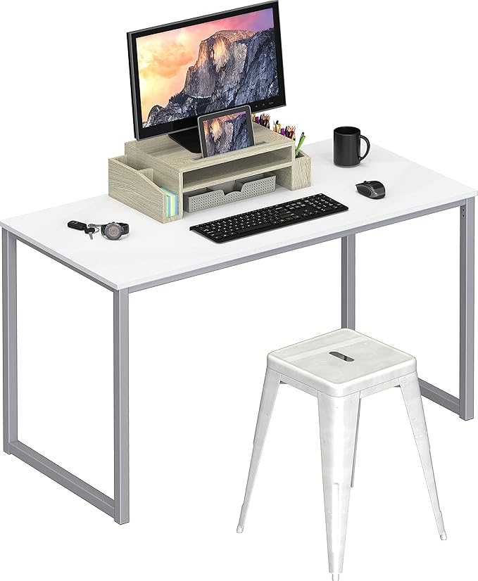 SHW Home Office 40-Inch Computer Desk, White