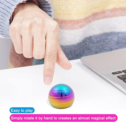 Desk-Kinetic-Toys Cool-Gadgets for Fidget: Cool-Stuff Thing Game Toy for Adult Teen Children Kid, Stress Relief Optical-Illusion Gifts for Office School Home Man Women Christmas Spinning 180 Seconds