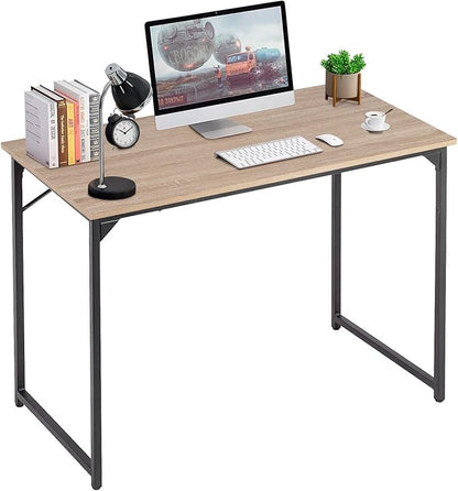 PayLessHere 32/39/47 inch Computer Desk Study Writing Table, Adjustable feet, Modern Furniture for Home Office (1, Nature, 39 inch)