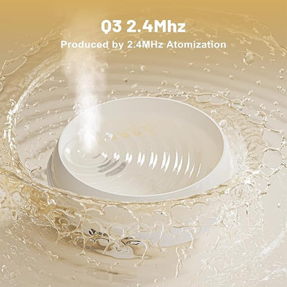 300ML Essential Oil Diffusers for Home, Portable Small Aromatherapy Diffuser, Ultrasonic Diffusers for Essential Oils, Auto Shut-Off 4 Timers 15 LED Colors for Office Home