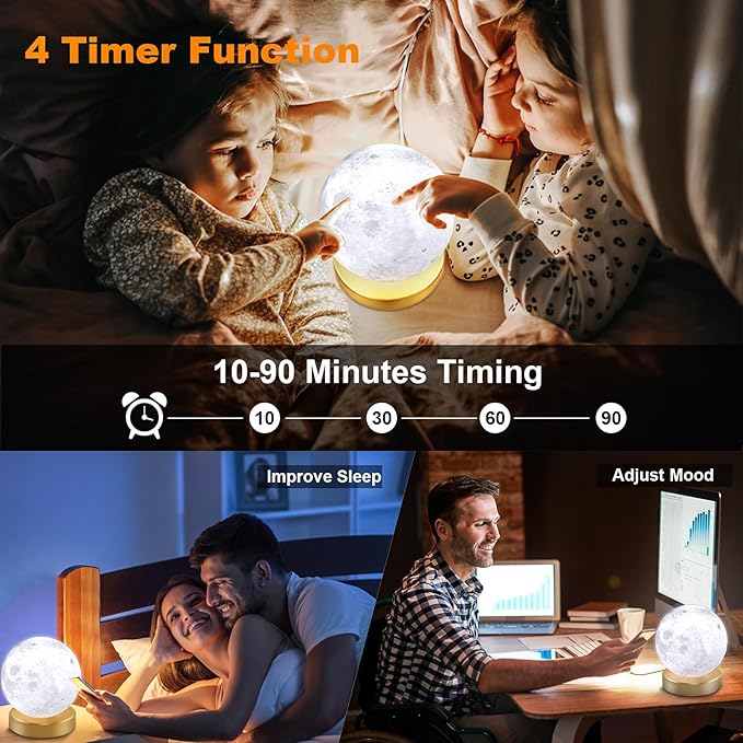 Light Therapy Lamp,10000 Lux Sun Lamp with 3 Color Temperatures,Adjustable Brightness,Timer & Memory Function, Happy Daylight Lamp，Full Spectrum Light with Remote Control for Home, Office