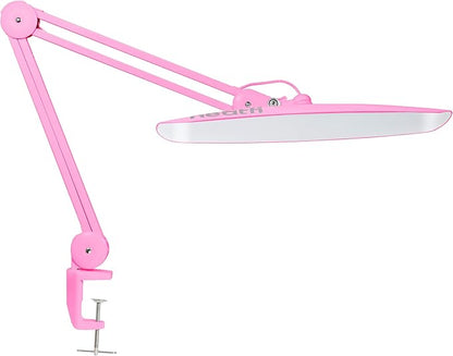 Neatfi XL 2,200 Lumens LED Task Lamp, 24W Super Bright Desk Lamp, 117 Pcs SMD LED, 4 Level Brightness, Dimmable, Task LED Light for Home, Office, Workbench (CCT, Pink)