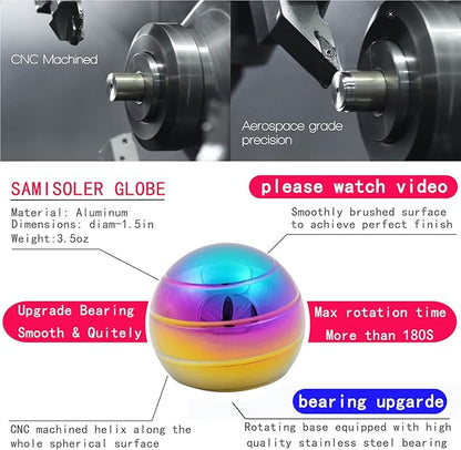 Desk-Kinetic-Toys Cool-Gadgets for Fidget: Cool-Stuff Thing Game Toy for Adult Teen Children Kid, Stress Relief Optical-Illusion Gifts for Office School Home Man Women Christmas Spinning 180 Seconds