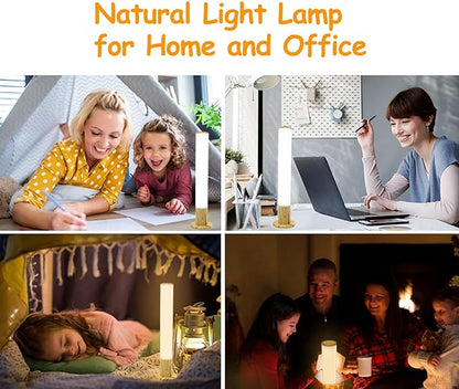 Light Therapy Lamp 10000 Lux, Happy Sun Lamp UV-Free with 3 Color Temperatures, Adjustable Brightness,Timer & Memory Function, Bright Sunlight Lamps, Full Spectrum Light Perfect for Home, Office