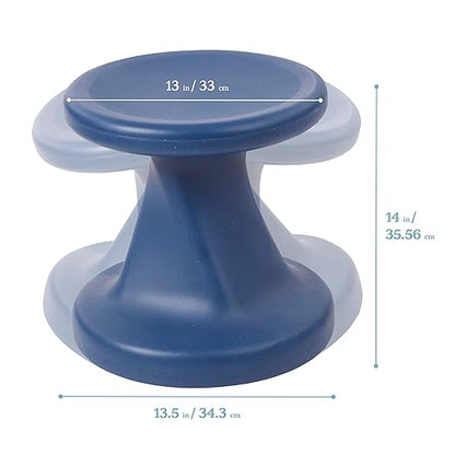 ECR4Kids Twist Wobble Stool, 14in Seat Height, Active Seating, Navy