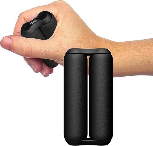 ONO Roller - Handheld Fidget Toy for Adults | Help Relieve Stress, Anxiety, Tension | Promotes Focus, Clarity | Compact, Portable Design (Junior Size/ABS Plastic, Black)